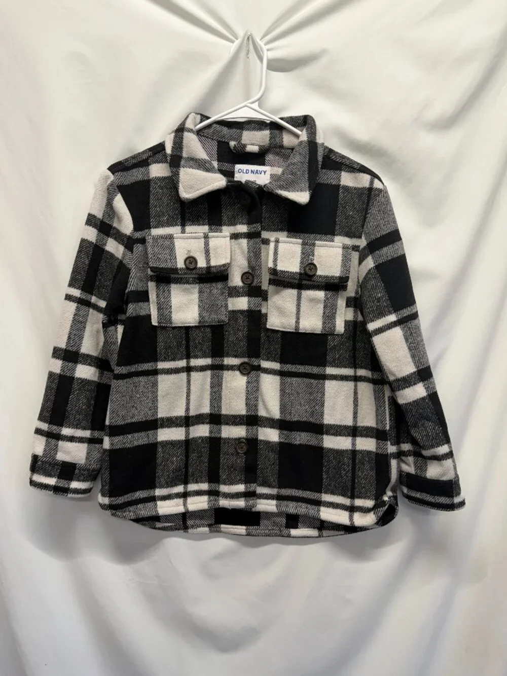 Old Navy Plaid Jacket Button-up L (10-12)